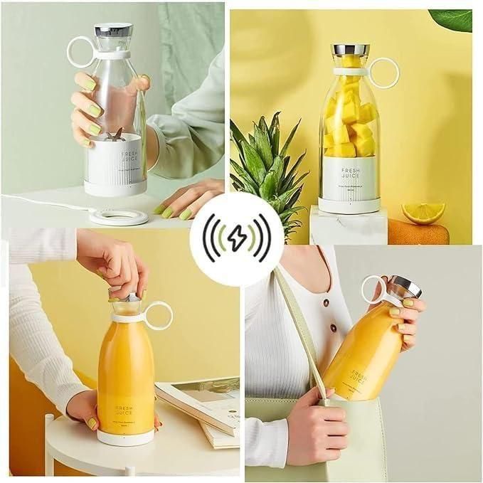 Portable Mini Juice Blender – USB Rechargeable Smoothie Maker Cup for Travel, Office & Gym