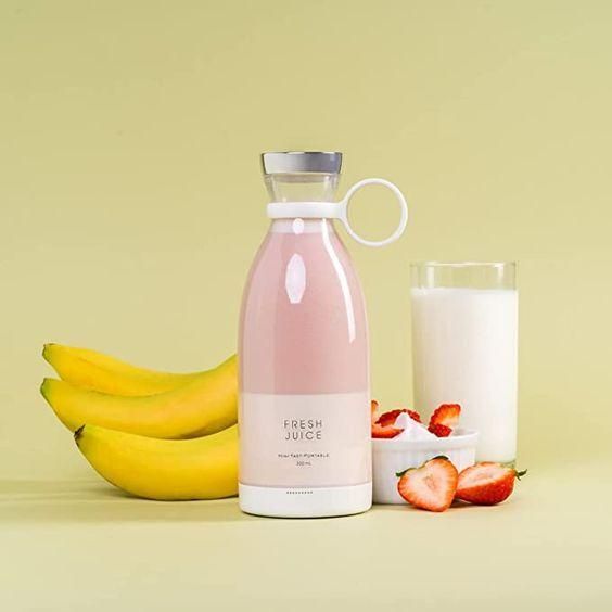Portable Mini Juice Blender – USB Rechargeable Smoothie Maker Cup for Travel, Office & Gym